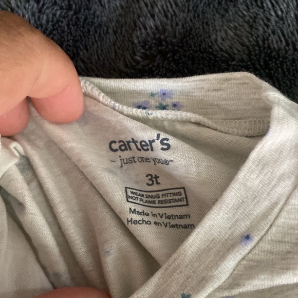 Carter’s Just One You Toddler Comfy Soft Snug Fit Floral Primt Pajam Set - Picture 7 of 8